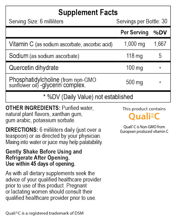 Vitamin-C Nutrition Label
